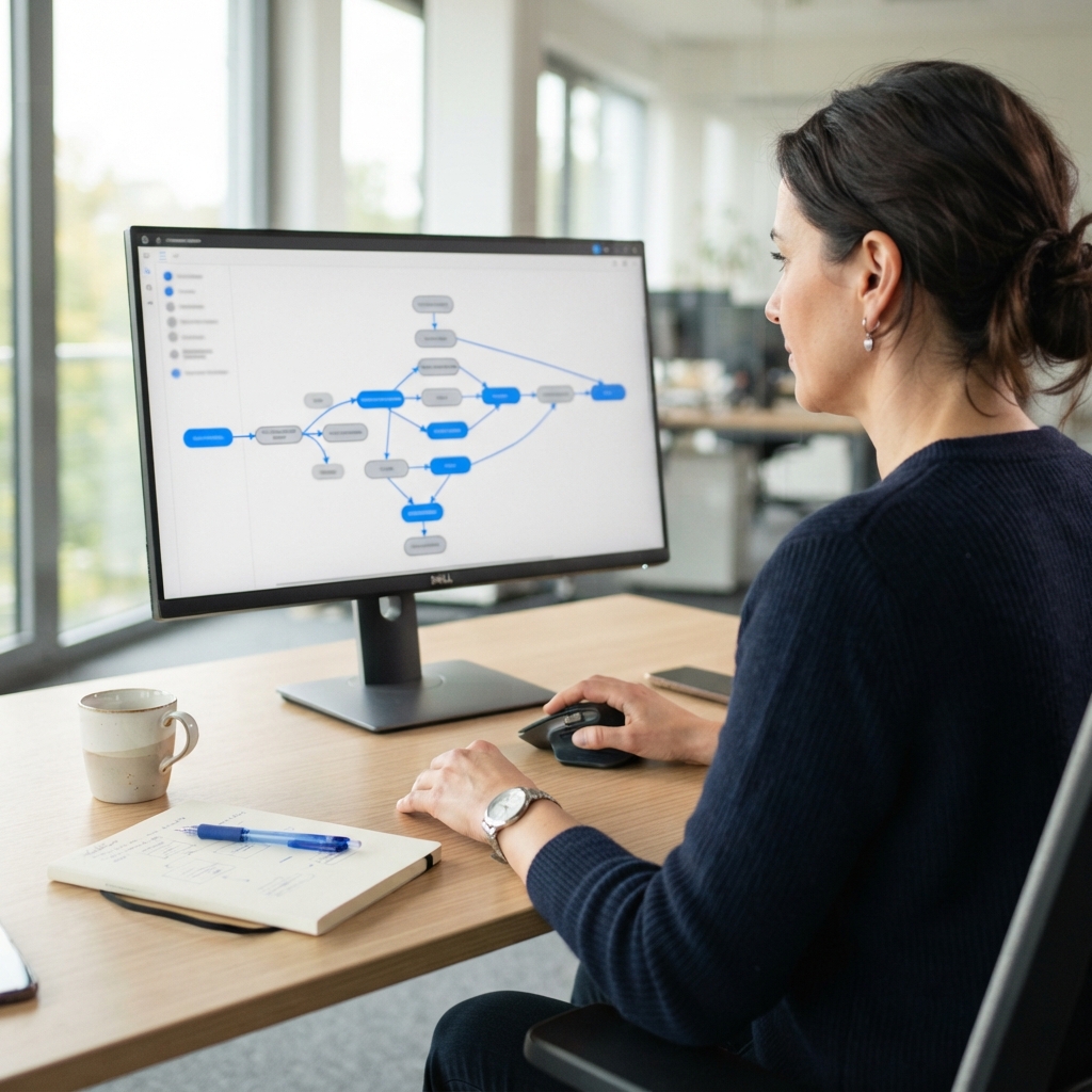 Aufbau eines automatisierten Workflows im visuellen Editor
