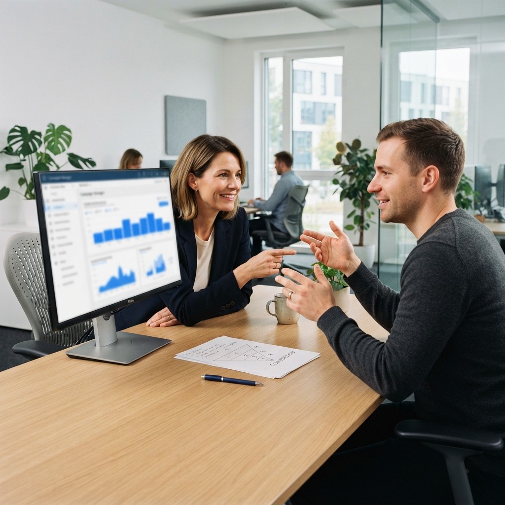 Planung einer Social-Media-Kampagne mit Budget und Zielen